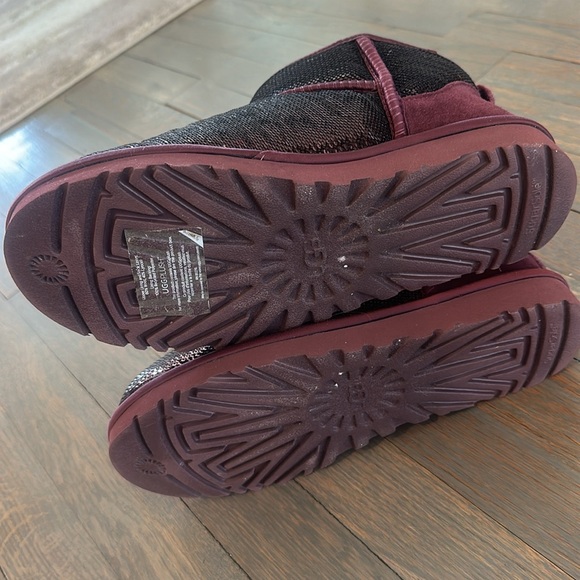 UGG Mini Classic sequin Mirror Ball Boots - Picture 6 of 6